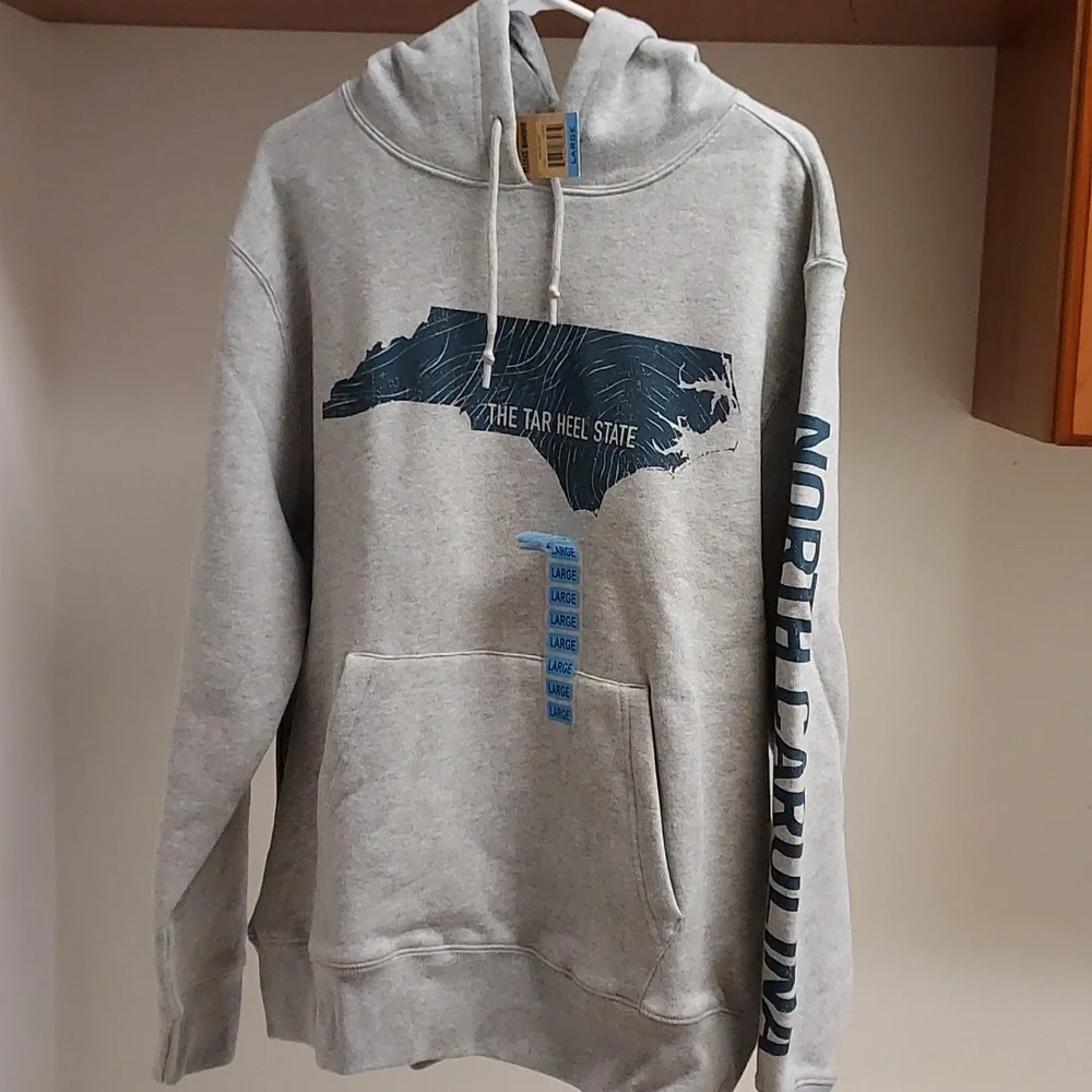 NWT State Of Mine North Carolina The Tar Heel State Fleece Lined Hoodie Mens L - Picture 10 of 15